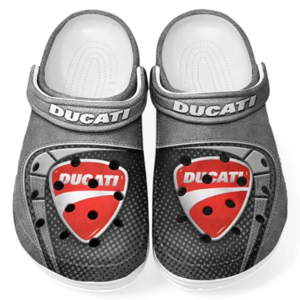 Racing Legend Lover’s All Over Print Clog, Slip-On Shoes for Daily Comfort and Garage Style CAR183 - Gray