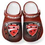 All Over Print Precision Racer Clog, Automotive Lifestyle Inspired Shoes for Car Enthusiasts CAR183 - Red