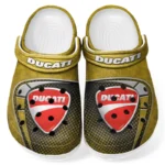 Performance Two-Wheeler Culture Clog, Stylish All Over Print Lightweight Shoes for Auto Fans and Streetwear Style CAR183 - Yellow