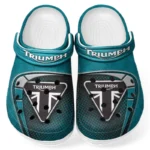 Custom Freedom Rider All Over Print Clog, Comfortable Slip-On Shoes for Everyday Wear CAR183 - Cyan