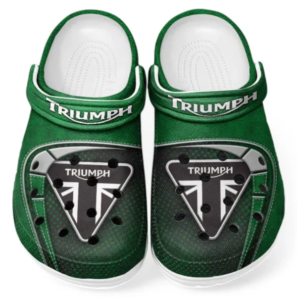 Urban Explorer Bike Culture Clog, Stylish All Over Print Lightweight Shoes for Auto Fans and Streetwear Style CAR183 - Green