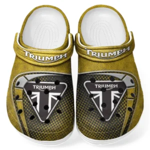 Custom Adventure Nomad Inspired Clog All Over Print, Comfortable Slip-On Footwear for Auto Fans CAR183 - Yellow