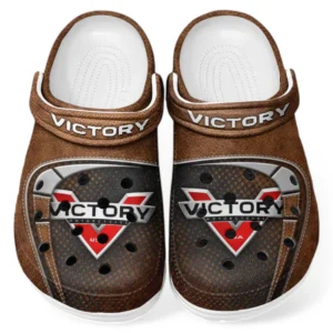 Custom Touring Motorcycle Inspired Clog All Over Print, Comfortable Slip-On Footwear for Auto Fans CAR183 - Brown