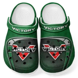Custom Cruiser Lover’s All Over Print Clog, Slip-On Shoes for Daily Comfort and Garage Style CAR183 - Green