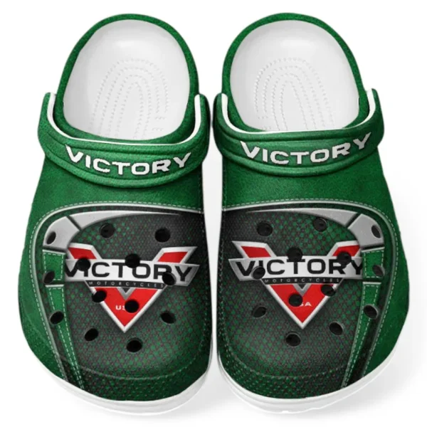 Custom Cruiser Lover’s All Over Print Clog, Slip-On Shoes for Daily Comfort and Garage Style CAR183 - Green