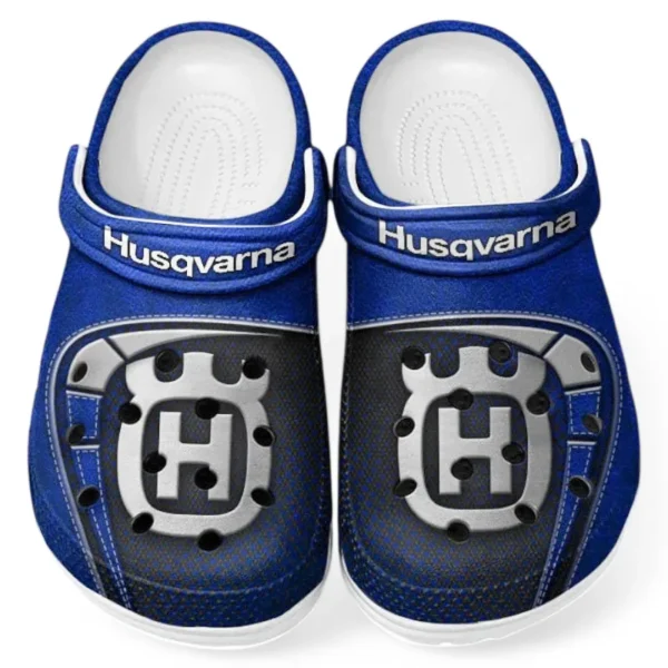 Custom Oversized Utility SUV Inspired Clog All Over Print, Comfortable Slip-On Footwear for Auto Fans CAR183 - Blue