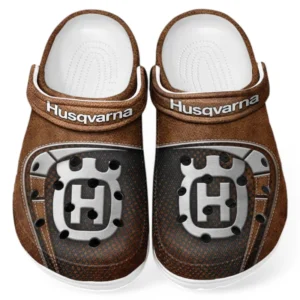 Automotive Theme Lightweight Off-Road Ride Clog with Full Print Design, Stylish Everyday Comfort for Car Lovers CAR183 - Brown