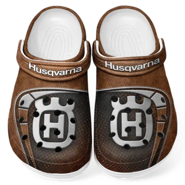 Automotive Theme Lightweight Off-Road Ride Clog with Full Print Design, Stylish Everyday Comfort for Car Lovers CAR183 - Brown