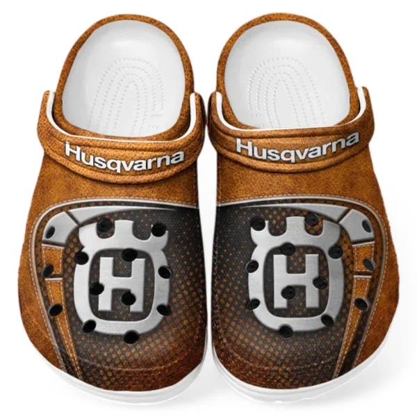Custom Enduro Bike All Over Print Clog, Comfortable Slip-On Shoes for Everyday Wear CAR183 - Orange