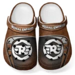 Personalized Ultra-Luxury Car Design Clog, Full Print Slip-On Footwear Gift for Car Lovers CAR183 - Brown