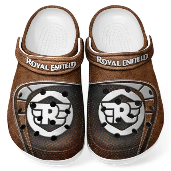Personalized Ultra-Luxury Car Design Clog, Full Print Slip-On Footwear Gift for Car Lovers CAR183 - Brown