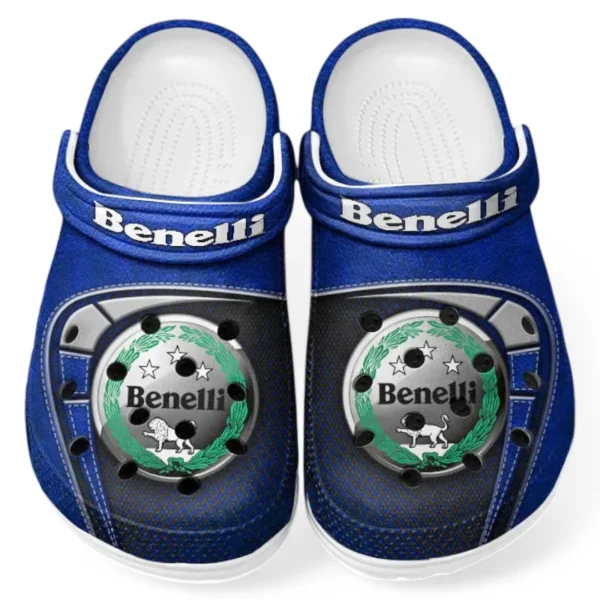 Custom Street Motorcycle All Over Print Clog, Comfortable Slip-On Shoes for Everyday Wear CAR183 - Blue