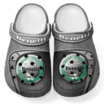 Personalized Performance Motorbike Design Clog, Full Print Slip-On Footwear Gift for Car Lovers CAR183 - Gray