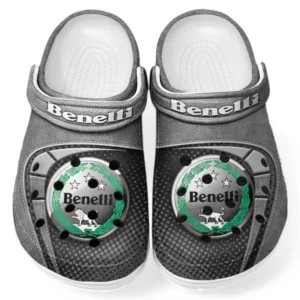 Personalized Performance Motorbike Design Clog, Full Print Slip-On Footwear Gift for Car Lovers CAR183 - Gray