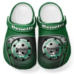 Green Edition Urban Commuter Bike Inspired All Over Print Clog, Perfect Gift Footwear for Automotive Enthusiasts CAR183