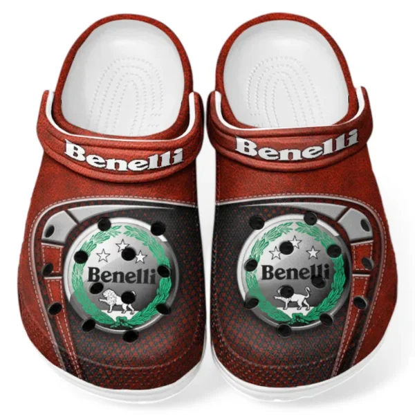 Automotive Theme Sport Bike Clog with Full Print Design, Stylish Everyday Comfort for Car Enthusiasts CAR183 - Red