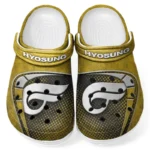 Modern Motorcycle Culture Clog, Stylish All Over Print Lightweight Shoes for Auto Fans and Streetwear Style CAR183 - Yellow