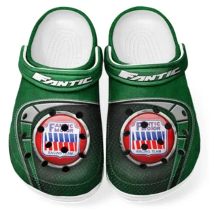 Green Custom Agile Motorcycle All Over Print Clog, Car Culture Inspired Footwear Gift for Men and Women CAR183