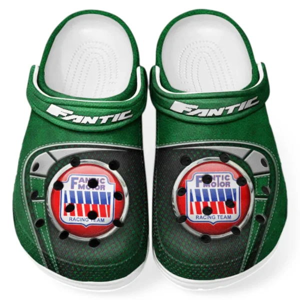 Green Custom Agile Motorcycle All Over Print Clog, Car Culture Inspired Footwear Gift for Men and Women CAR183