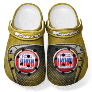Custom Off-Road Motorcycle All Over Print Clog, Comfortable Slip-On Shoes for Everyday Wear CAR183 - Yellow