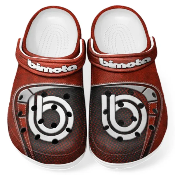 Automotive Theme Boutique Performance Motorbike Clog with Full Print Design, Stylish Everyday Comfort for Car Lovers CAR183 - Red