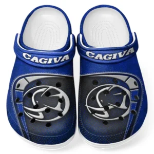 Blue Edition Asian Bike Inspired All Over Print Clog, Perfect Gift Footwear for Automotive Enthusiasts CAR183