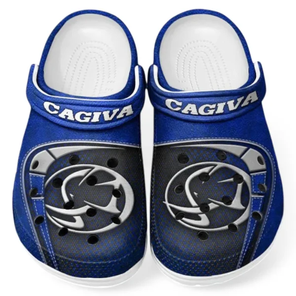 Blue Edition Asian Bike Inspired All Over Print Clog, Perfect Gift Footwear for Automotive Enthusiasts CAR183