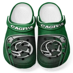Asian Bike Lover’s All Over Print Clog, Slip-On Shoes for Daily Comfort and Garage Style CAR183 - Green
