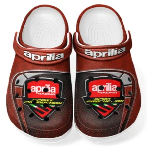 All Over Print Italian Motorcycle Clog, Automotive Lifestyle Inspired Shoes for Car Enthusiasts CAR183 - Red