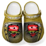 Racing Motorcycle Culture Clog, Stylish All Over Print Lightweight Shoes for Auto Fans and Streetwear Style CAR183 - Yellow