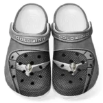 Custom Touring Motorcycle All Over Print Clog, Comfortable Slip-On Shoes for Everyday Wear CAR183 - Gray