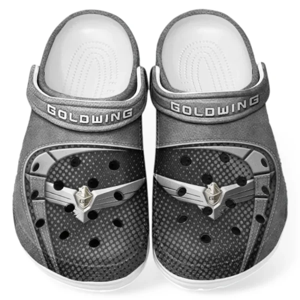 Custom Touring Motorcycle All Over Print Clog, Comfortable Slip-On Shoes for Everyday Wear CAR183 - Gray