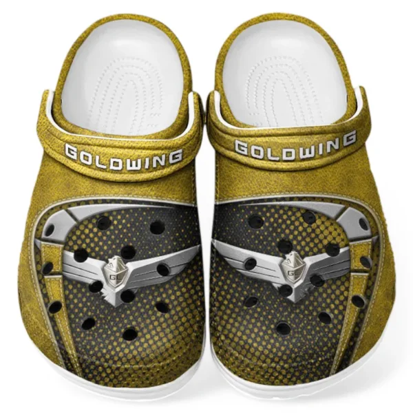 Yellow Edition Road Touring Two-Wheeler Inspired All Over Print Clog, Perfect Gift Footwear for Automotive Enthusiasts CAR183