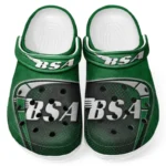 Custom Heritage Two-Wheeler All Over Print Clog, Comfortable Slip-On Shoes for Everyday Wear CAR183 - Green