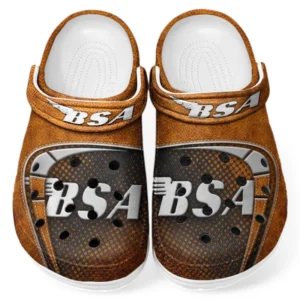 All Over Print Old-School Motorcycle Clog, Automotive Lifestyle Inspired Shoes for Car Enthusiasts CAR183 - Orange
