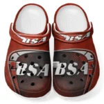 Timeless Motorbike Culture Clog, Stylish All Over Print Lightweight Shoes for Auto Fans and Streetwear Style CAR183 - Red