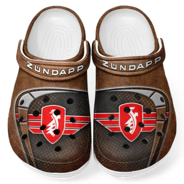 Custom Old-School Cruiser All Over Print Clog, Comfortable Slip-On Shoes for Everyday Wear CAR183 - Brown