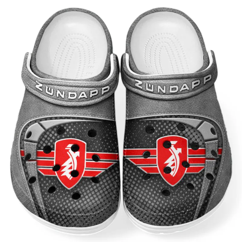 Collector’s Bike Culture Clog, Stylish All Over Print Lightweight Shoes for Auto Fans and Streetwear Style CAR183 - Gray