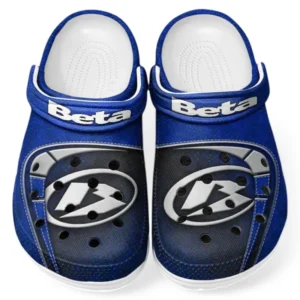 Custom Off-Road Motorcycle All Over Print Clog, Comfortable Slip-On Shoes for Everyday Wear CAR183 - Blue