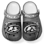 Personalized Motocross Ride Design Clog, Full Print Slip-On Footwear Gift for Car Lovers CAR183 - Gray