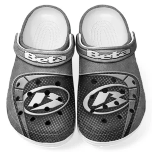 Personalized Motocross Ride Design Clog, Full Print Slip-On Footwear Gift for Car Lovers CAR183 - Gray