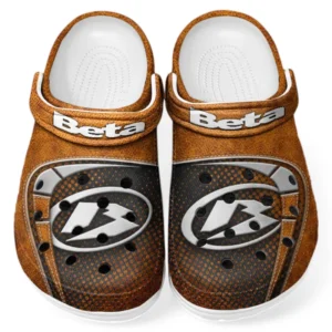 Custom Dual-Sport Motorcycle Inspired Clog All Over Print, Comfortable Slip-On Footwear for Auto Fans CAR183 - Orange