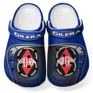 All Over Print Sporty Scooter Clog, Automotive Lifestyle Inspired Shoes for Car Enthusiasts CAR183 - Blue
