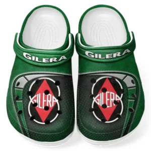 Custom Lightweight Two-Wheeler Inspired Clog All Over Print, Comfortable Slip-On Footwear for Auto Fans CAR183 - Green