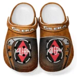Automotive Theme City Scooter Clog with Full Print Design, Stylish Everyday Comfort for Car Enthusiasts CAR183 - Orange