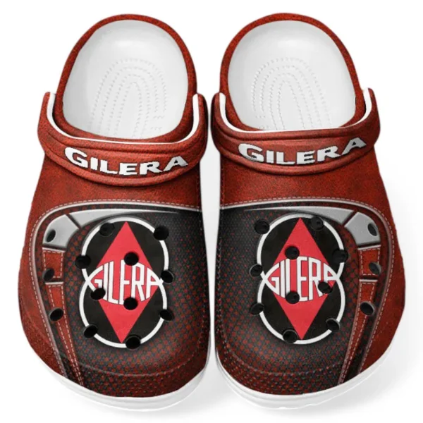 Red Custom Stylish Urban Bike All Over Print Clog, Car Culture Inspired Footwear Gift for Men and Women CAR183