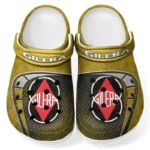 Classic Scooter Lover’s All Over Print Clog, Slip-On Shoes for Daily Comfort and Garage Style CAR183 - Yellow