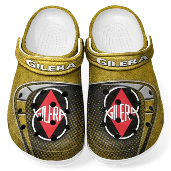 Classic Scooter Lover’s All Over Print Clog, Slip-On Shoes for Daily Comfort and Garage Style CAR183 - Yellow