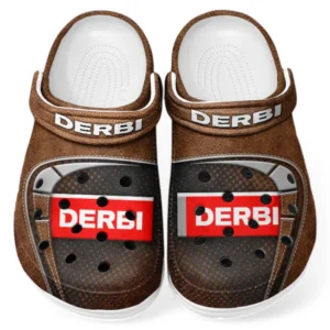 Custom Sporty Commuter All Over Print Clog, Comfortable Slip-On Shoes for Everyday Wear CAR183 - Brown