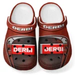 Custom Nimble Scooter Inspired Clog All Over Print, Comfortable Slip-On Footwear for Auto Fans CAR183 - Red
